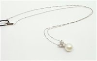 Collar Bliss Mujer Charlotte in Oro blanco Perla 20070969 - 20070969